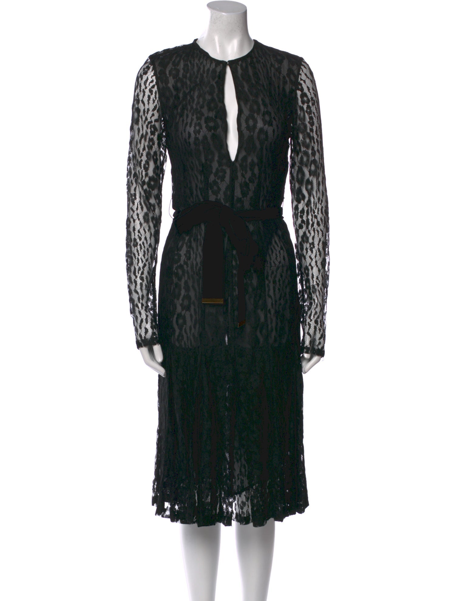 Tom Ford Animal Print Midi Length Dress