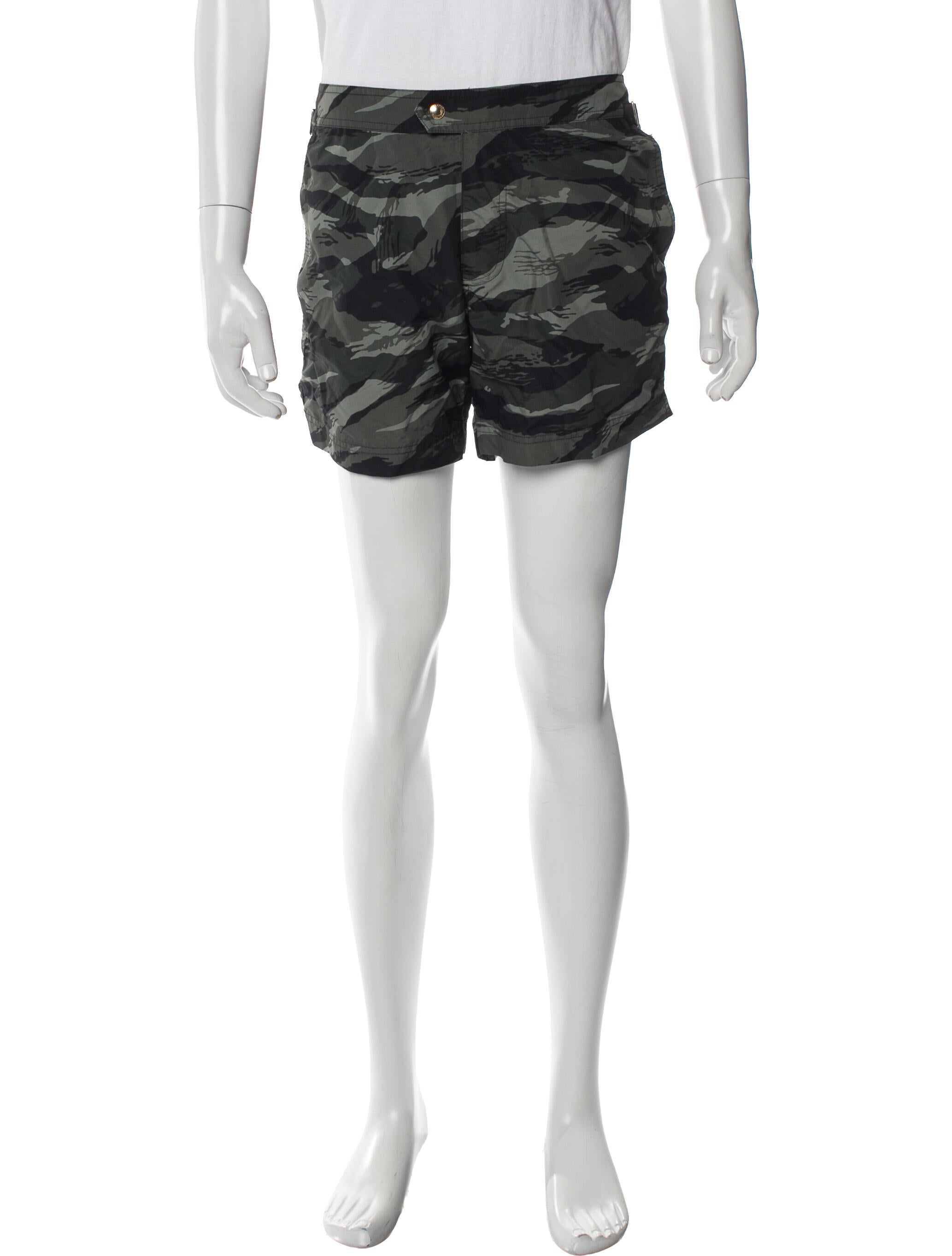 Tom Ford Camouflage Print Swim Trunks