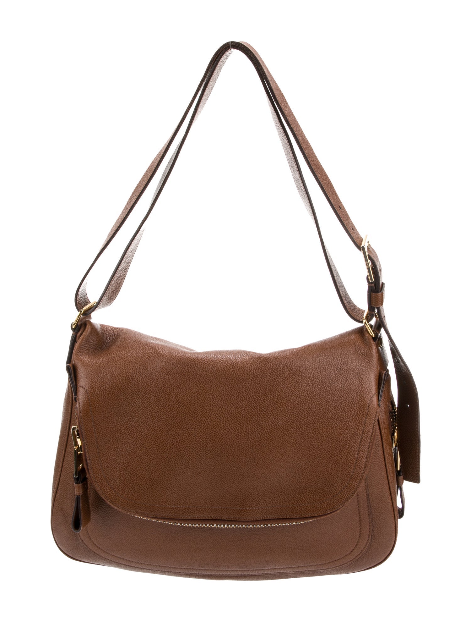 Tom Ford Leather Messenger Bag