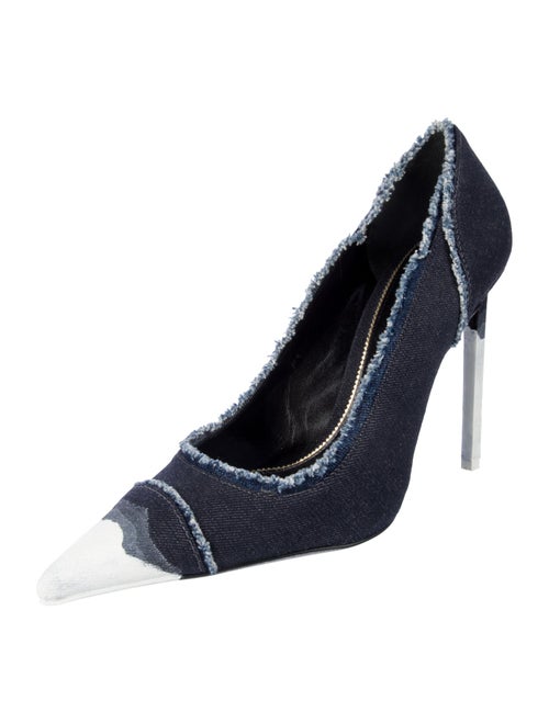Tom Ford Denim Raw-Edge Trim Pumps