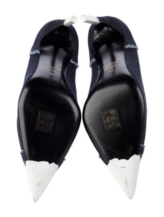 Tom Ford Denim Raw-Edge Trim Pumps