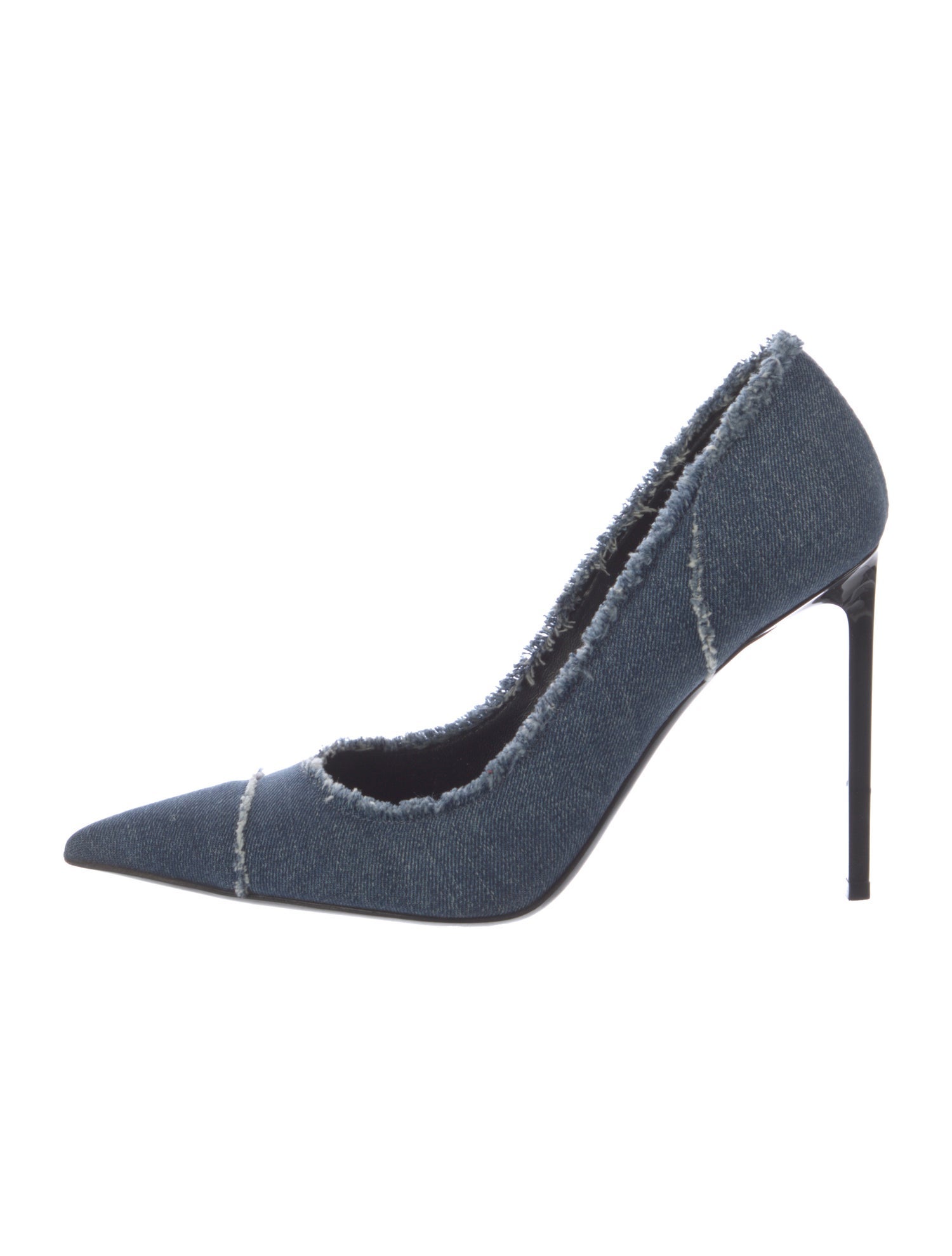 Tom Ford Denim Raw-Edge Trim Pumps