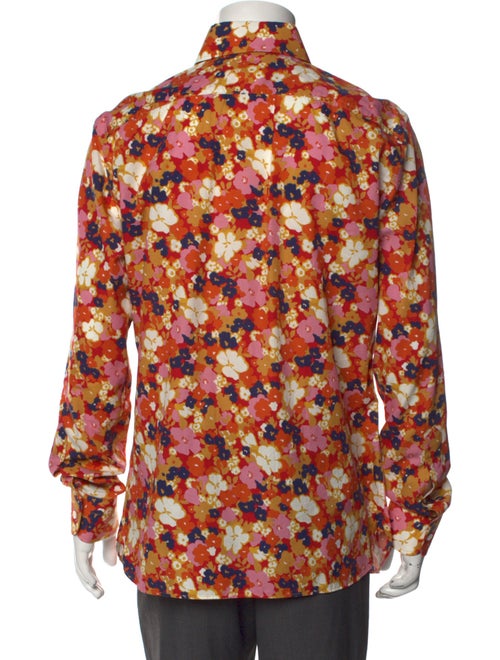 Tom Ford Floral Print Long Sleeve Shirt