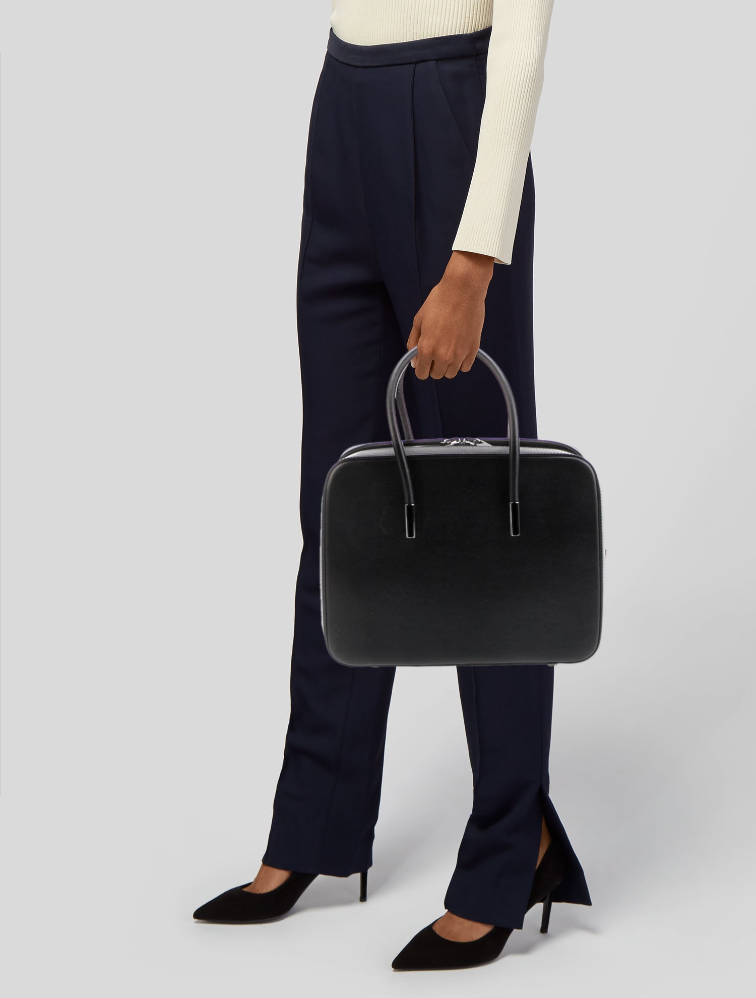 Tom Ford Leather Top Handle Bag