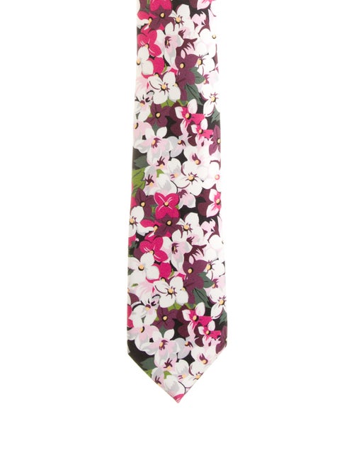 Tom Ford Silk Floral Print Tie
