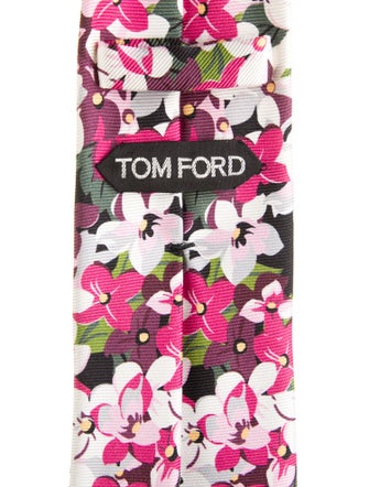 Tom Ford Silk Floral Print Tie