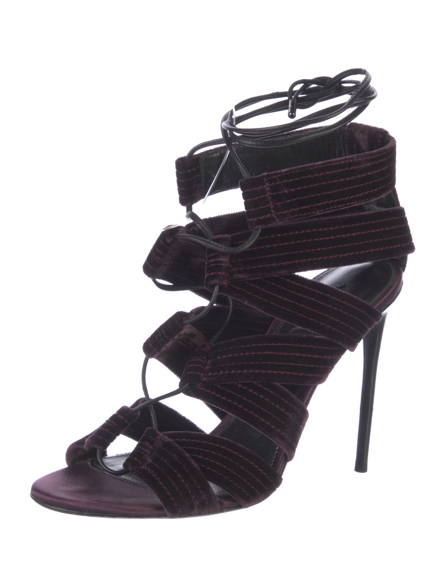 Tom Ford Velvet Gladiator Sandals