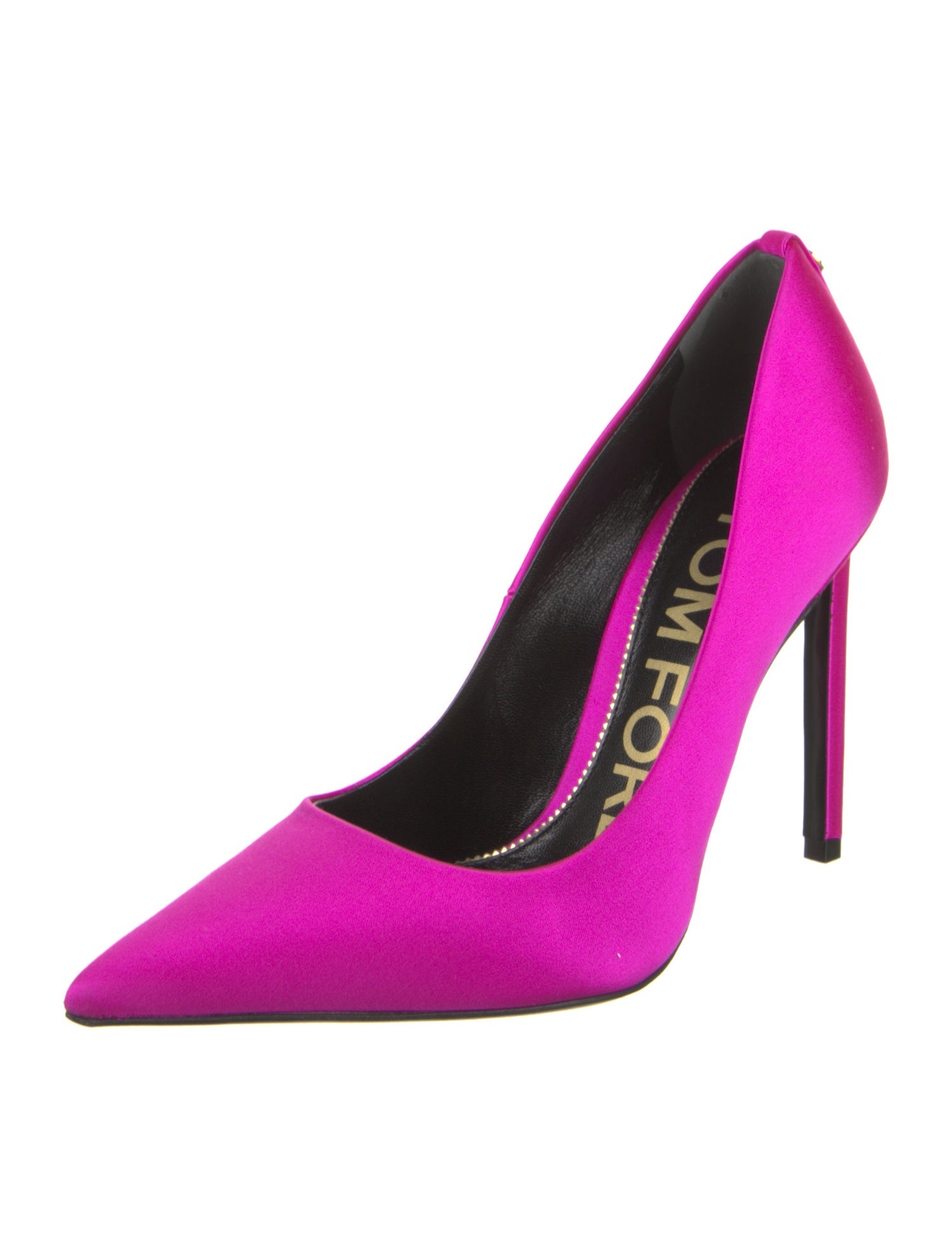 Tom Ford Satin Leather Trim Embellishment Pumps