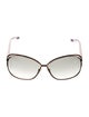 Tom Ford Eugenia Oversize Sunglasses