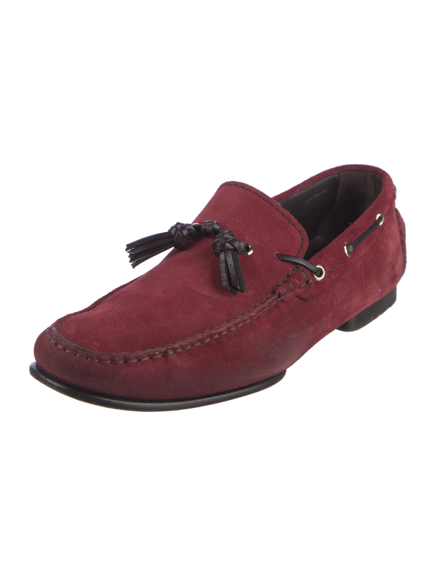 Tom Ford Suede Tassel Accents Moccasins