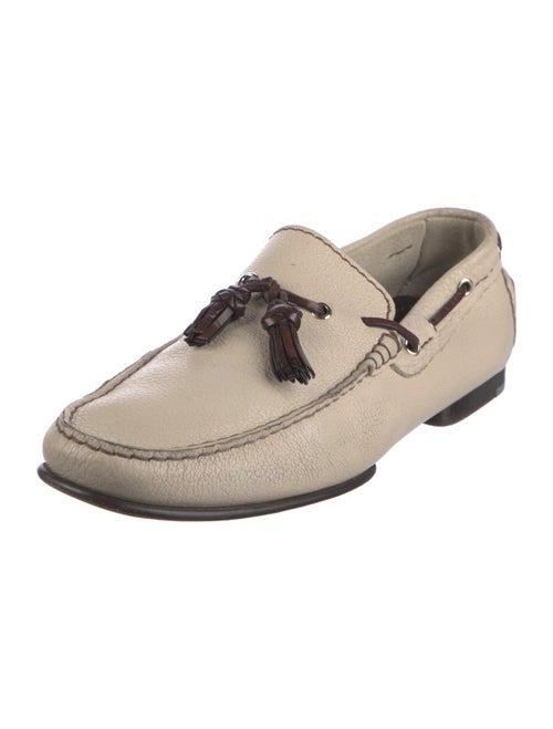 Tom Ford Leather Tassel Accents Moccasins