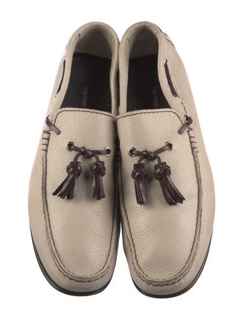 Tom Ford Leather Tassel Accents Moccasins