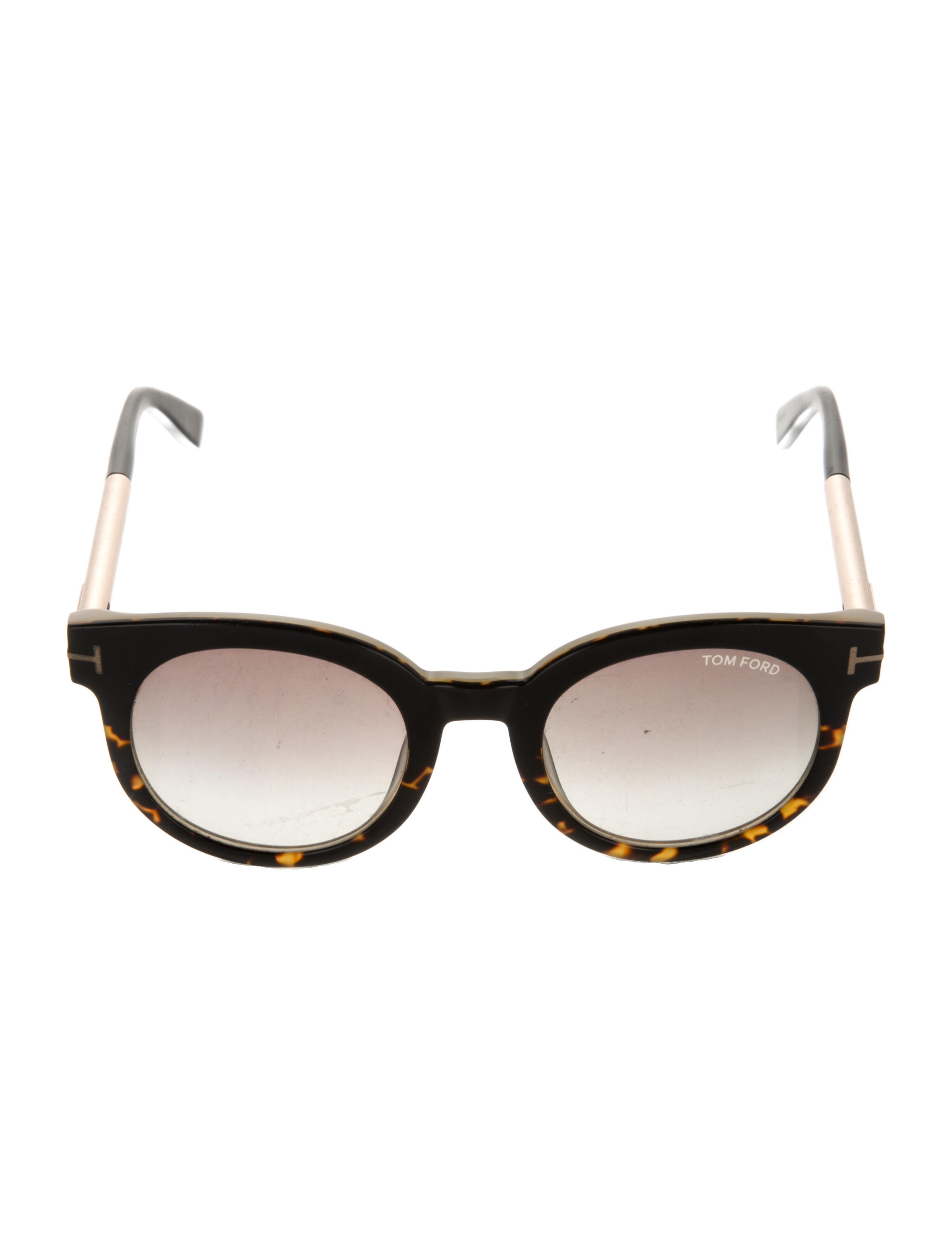 Tom Ford Round Gradient Sunglasses