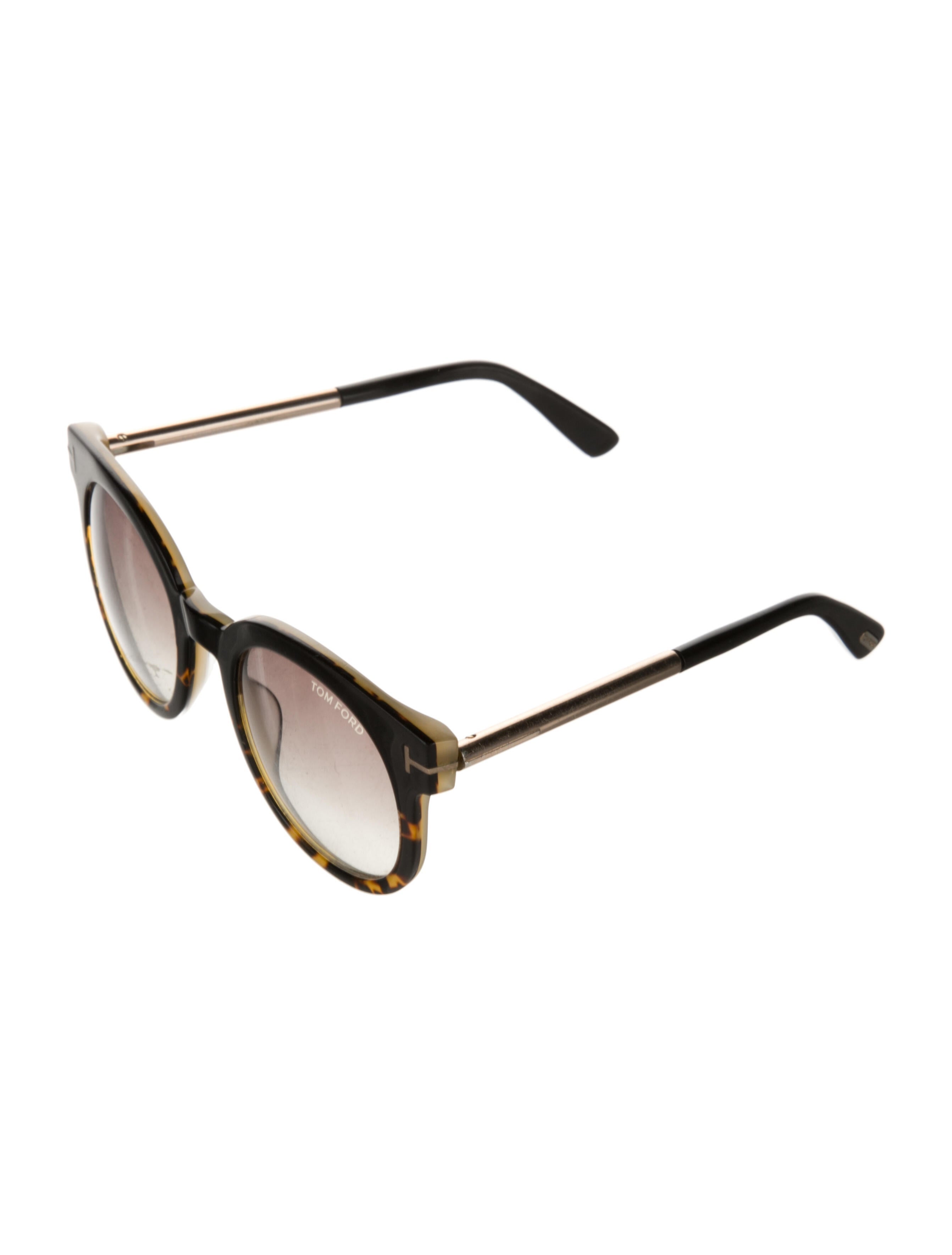 Tom Ford Round Gradient Sunglasses