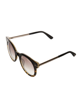 Tom Ford Round Gradient Sunglasses