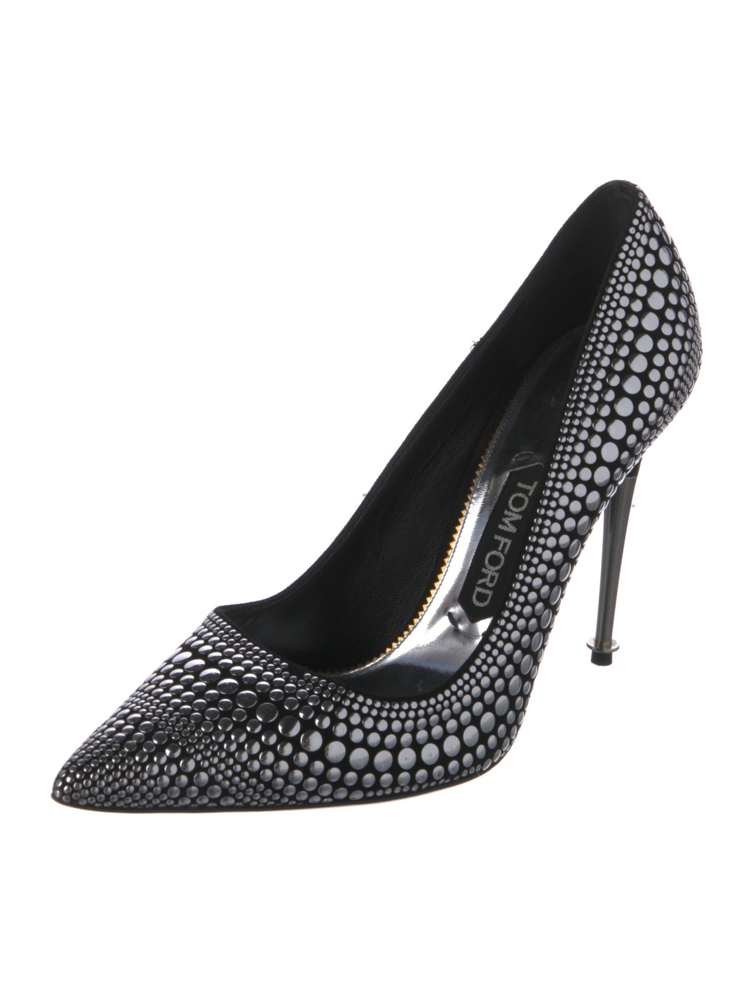 Tom Ford Suede Studded Accents Pumps
