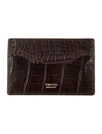 Tom Ford Embossed Leather Card Holder