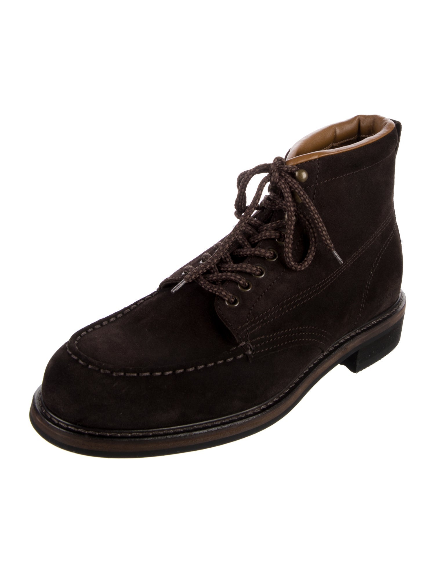 Tom Ford Leather Lace-Up Boots