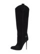Tom Ford Velvet Crystal Embellishments Western Boots