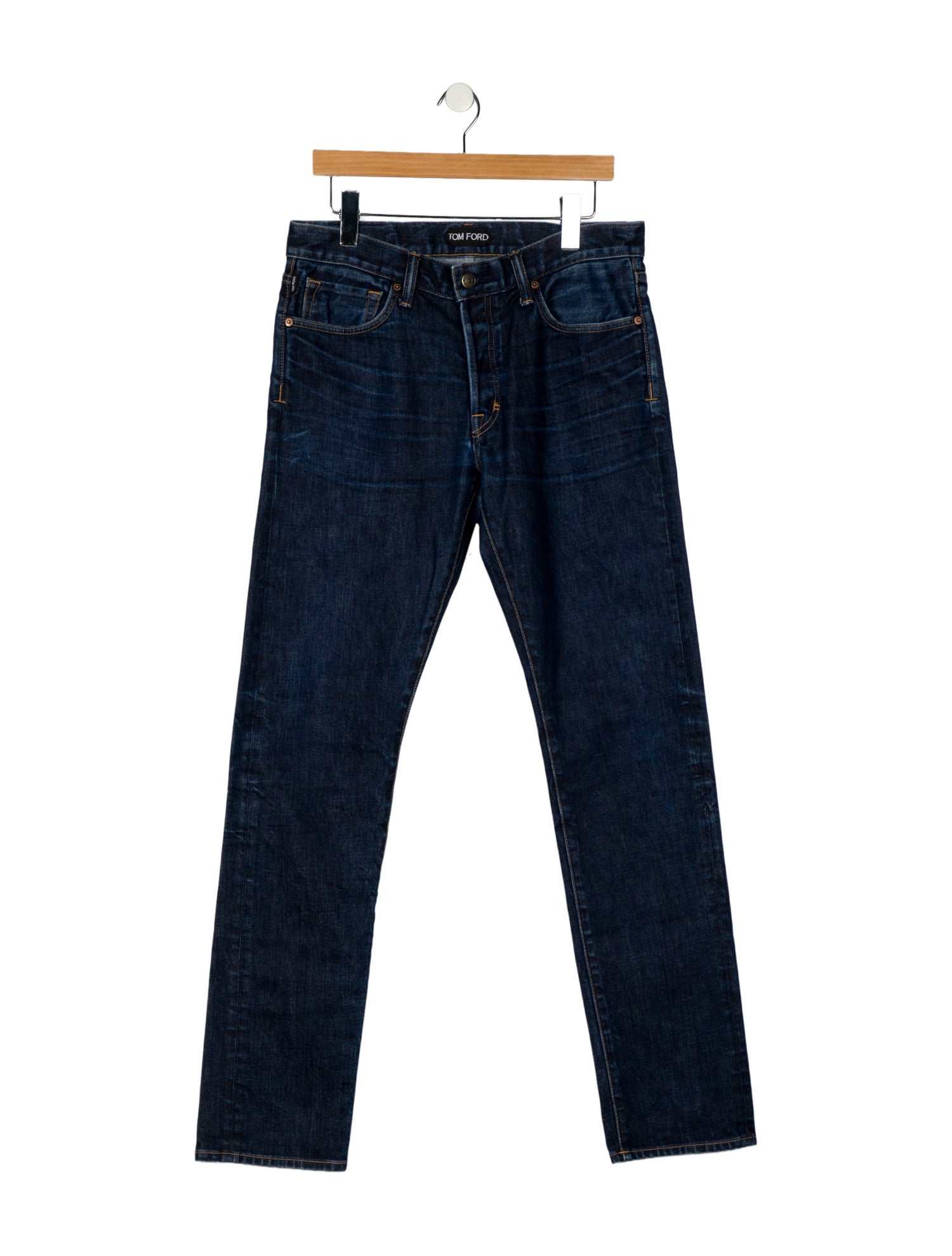 Tom Ford Mid-Rise Straight Leg Jeans