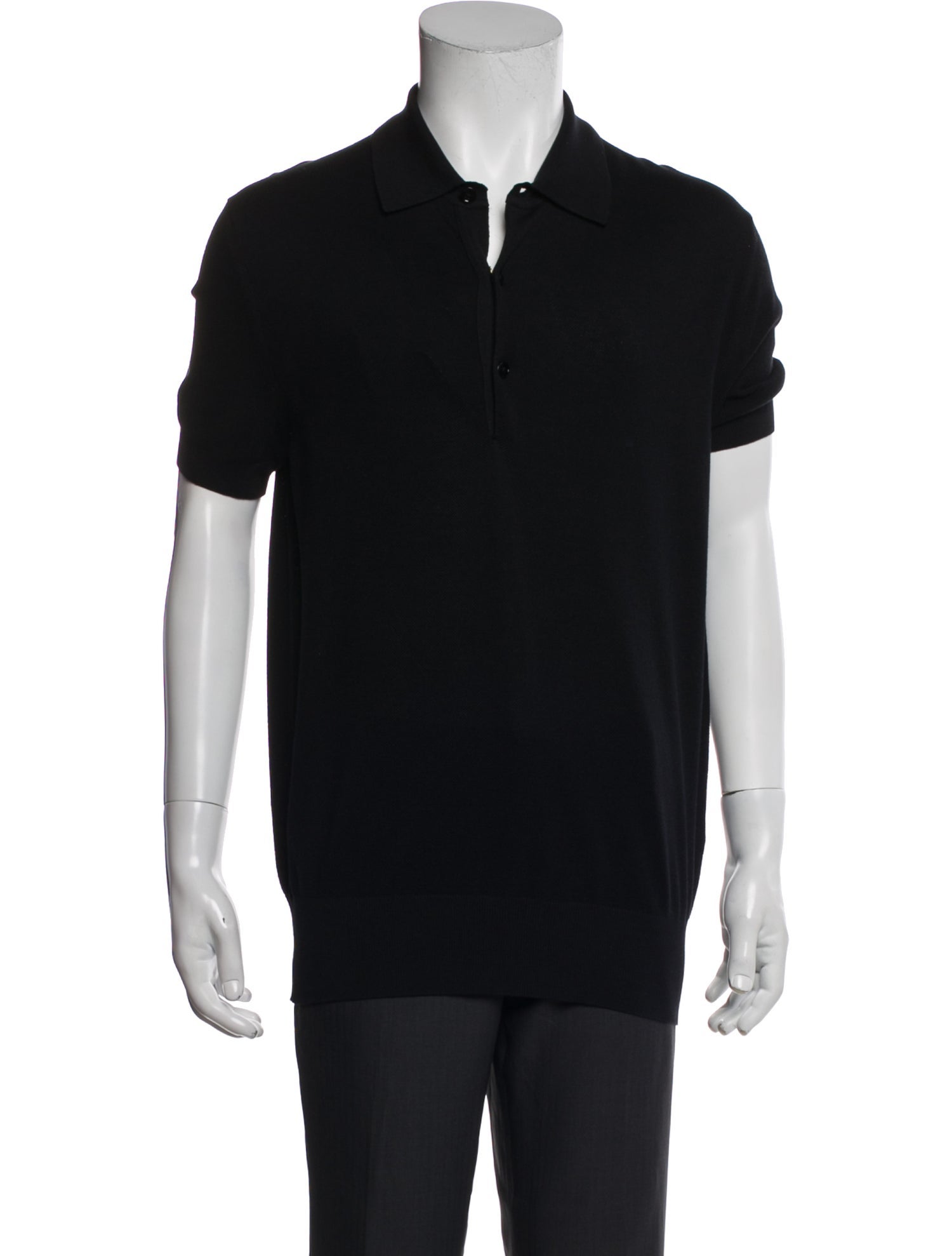 Tom Ford Mock Neck Short Sleeve Polo Sweater w/ Tags