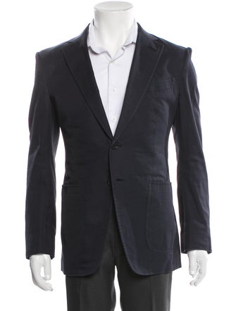 Tom Ford Leather Trim Embellishment Blazer