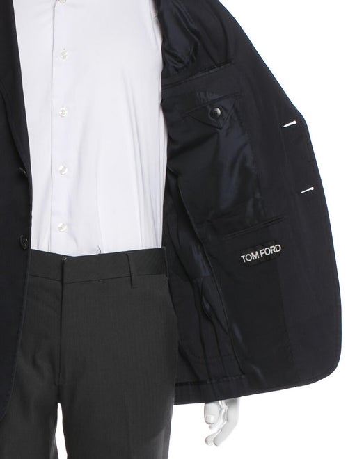 Tom Ford Leather Trim Embellishment Blazer