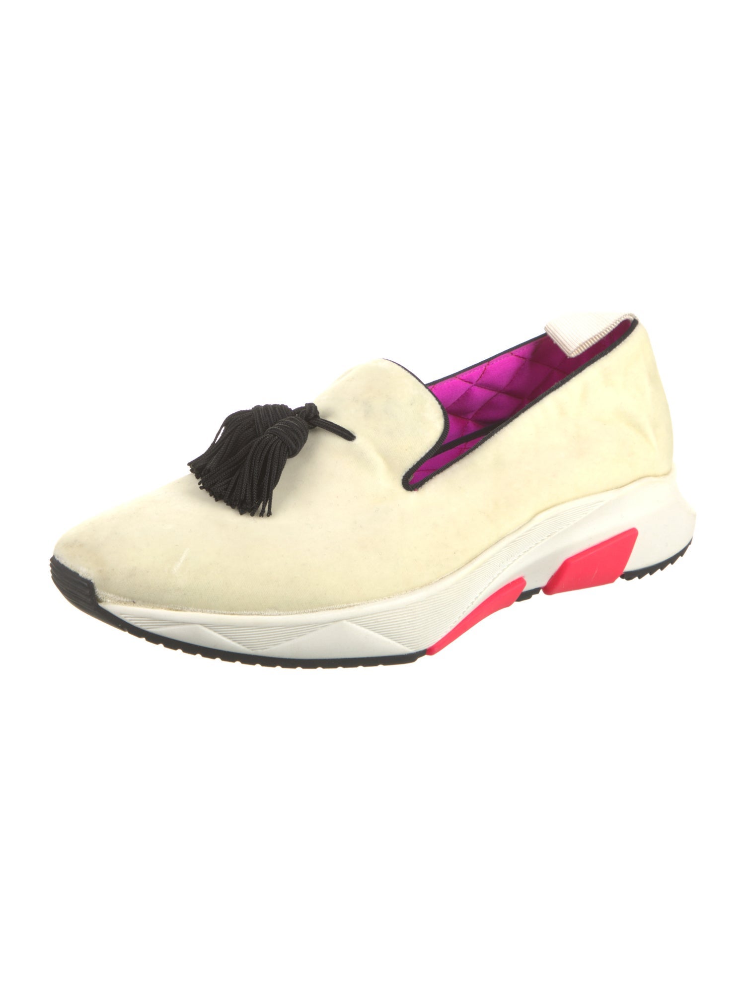 Tom Ford Velvet Tassel Accents Athletic Sneakers