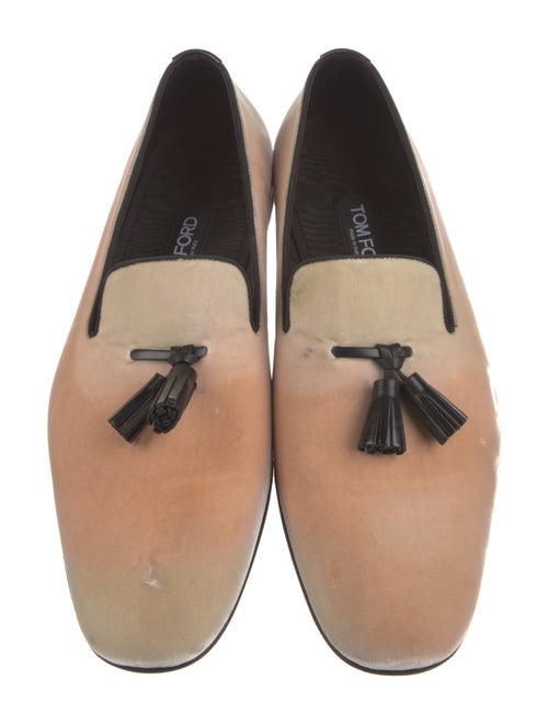 Tom Ford Velvet Tassel Accents Dress Loafers