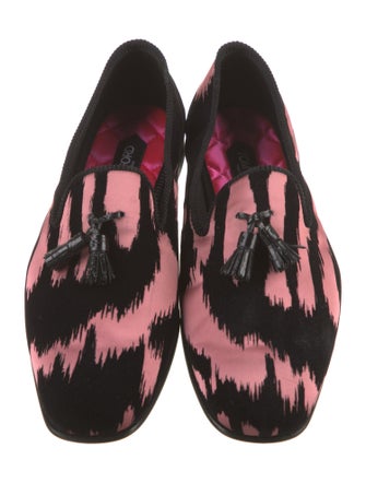 Tom Ford Velvet Animal Print Loafers