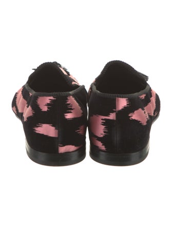 Tom Ford Velvet Animal Print Loafers