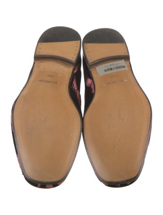 Tom Ford Velvet Animal Print Loafers