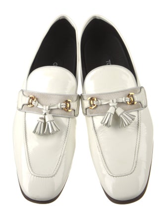 Tom Ford Patent Leather Tassel Accents Dress Loafers