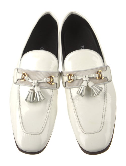 Tom Ford Patent Leather Tassel Accents Dress Loafers