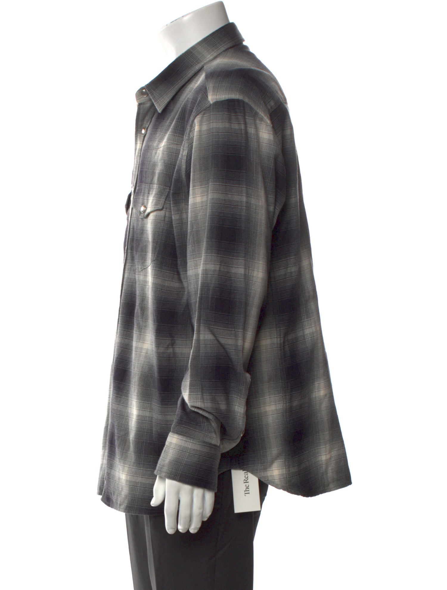 Tom Ford Plaid Print Long Sleeve Shirt