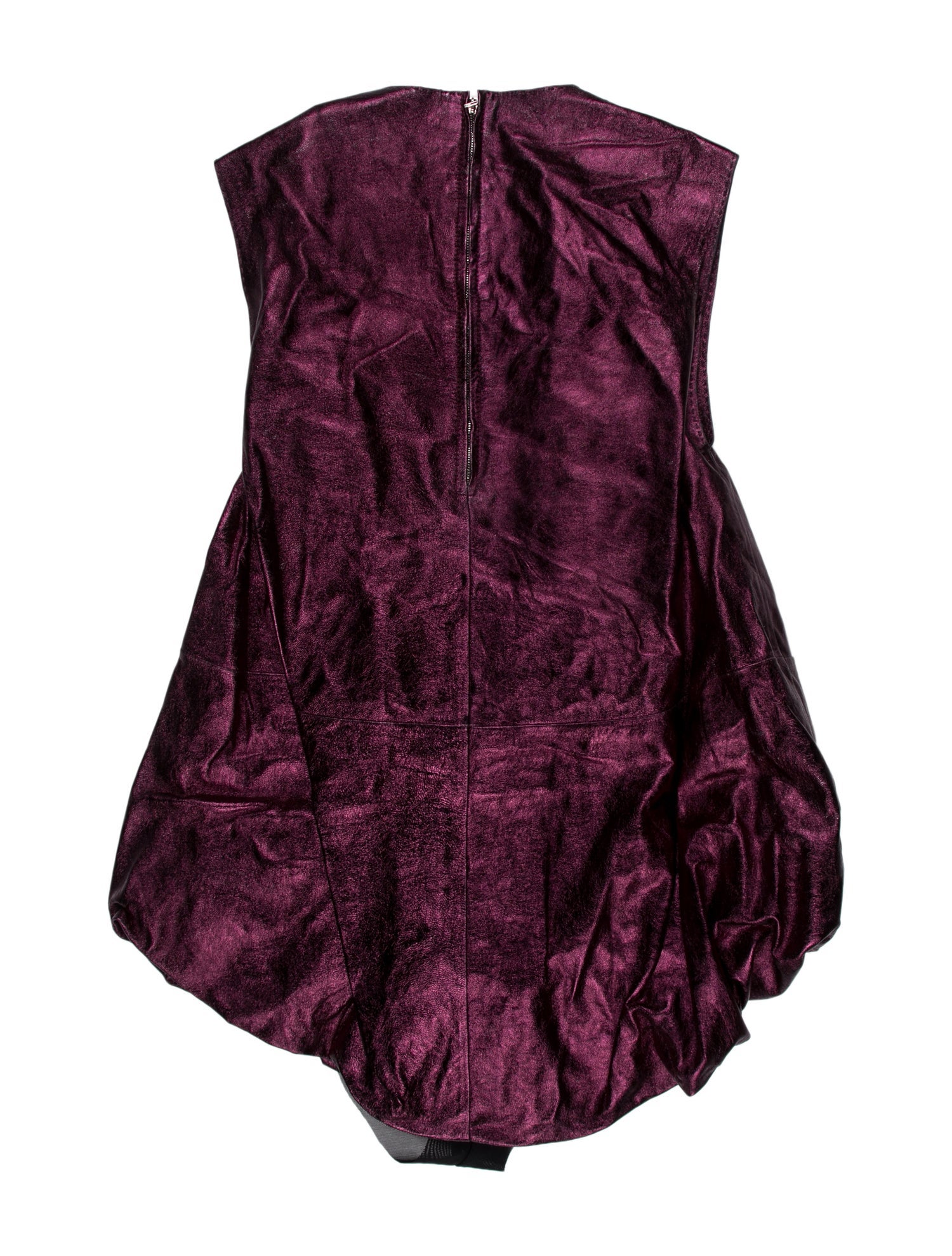 Tom Ford Lamb Leather Paisley Print Bodysuit