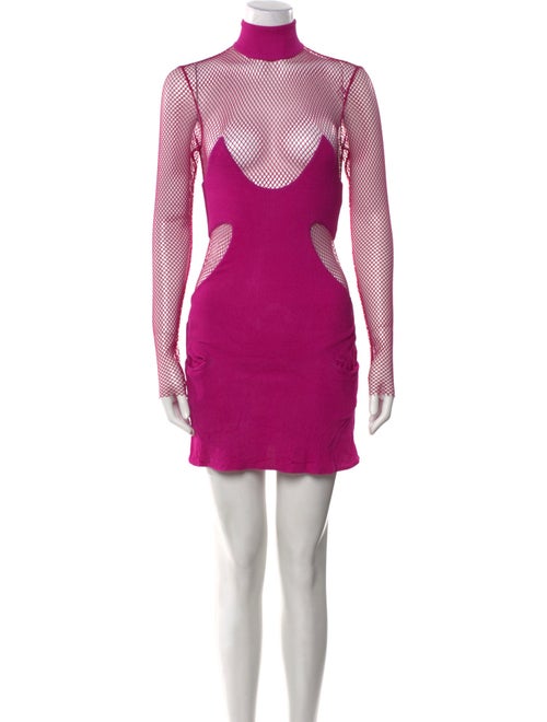 Tom Ford Mock Neck Mini Dress