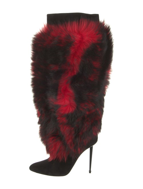 Tom Ford Faux Fur Printed Boots