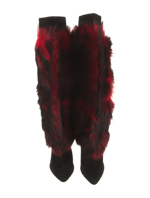 Tom Ford Faux Fur Printed Boots