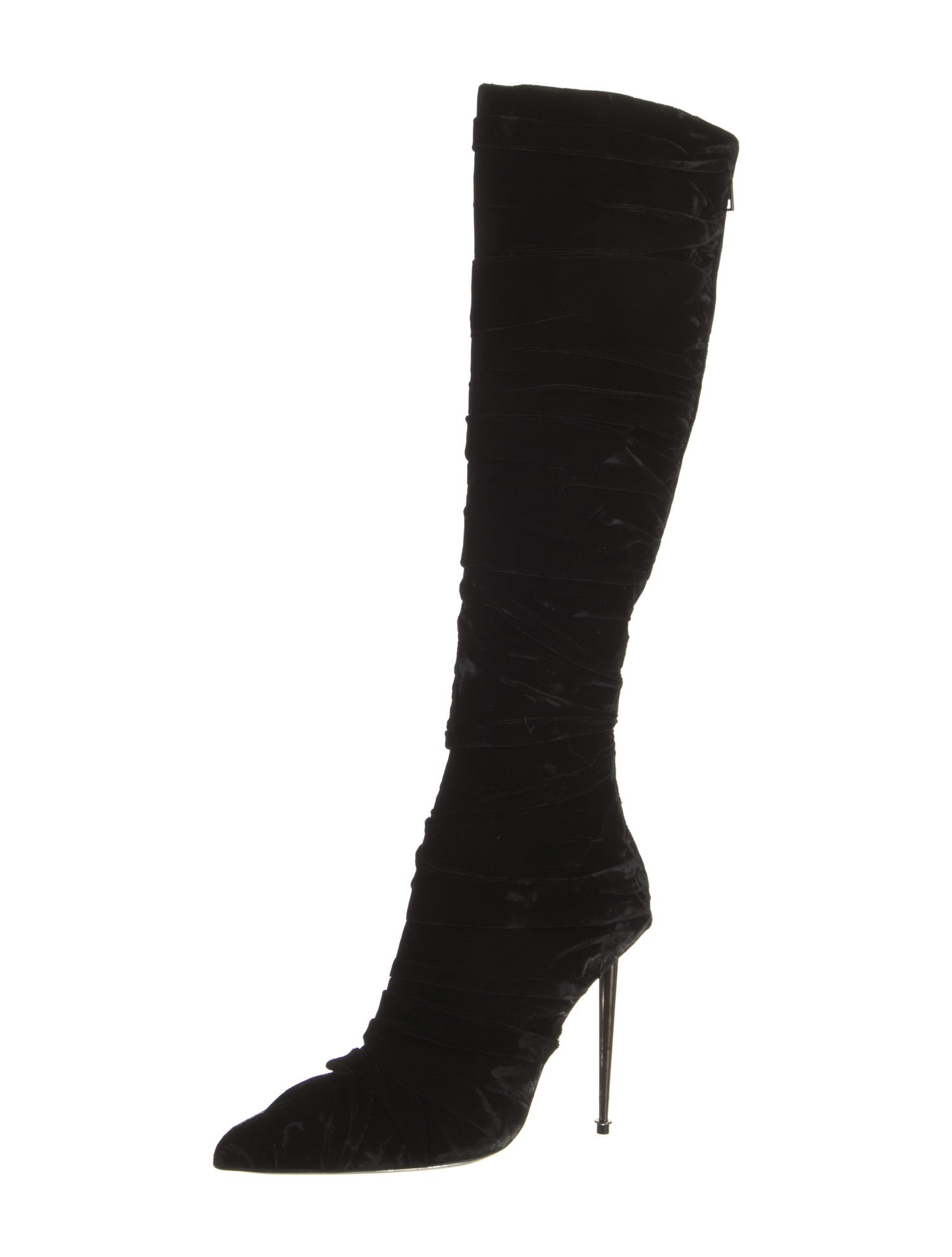 Tom Ford Velvet Animal Print Boots