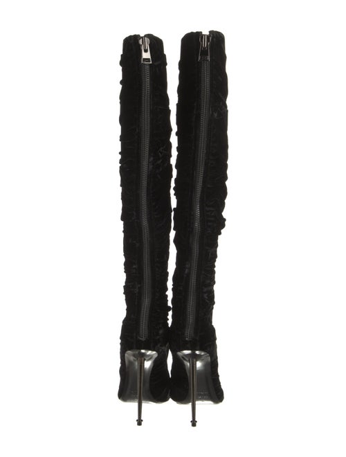 Tom Ford Velvet Animal Print Boots