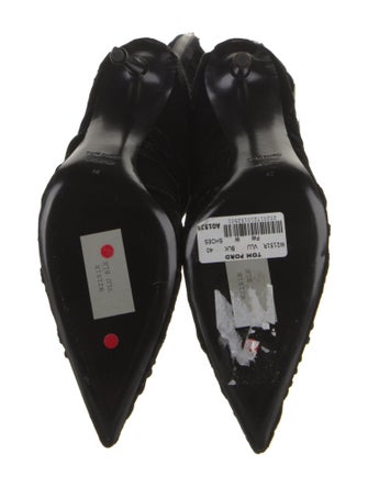 Tom Ford Velvet Animal Print Boots