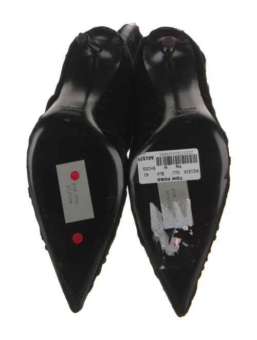 Tom Ford Velvet Animal Print Boots