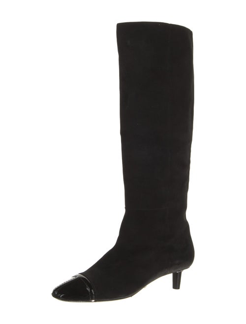 Tom Ford Suede Leather Trim Embellishment Boots