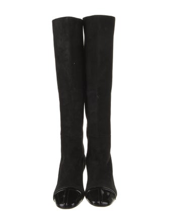 Tom Ford Suede Leather Trim Embellishment Boots