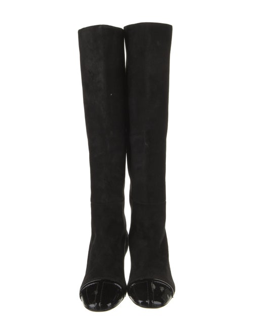 Tom Ford Suede Leather Trim Embellishment Boots