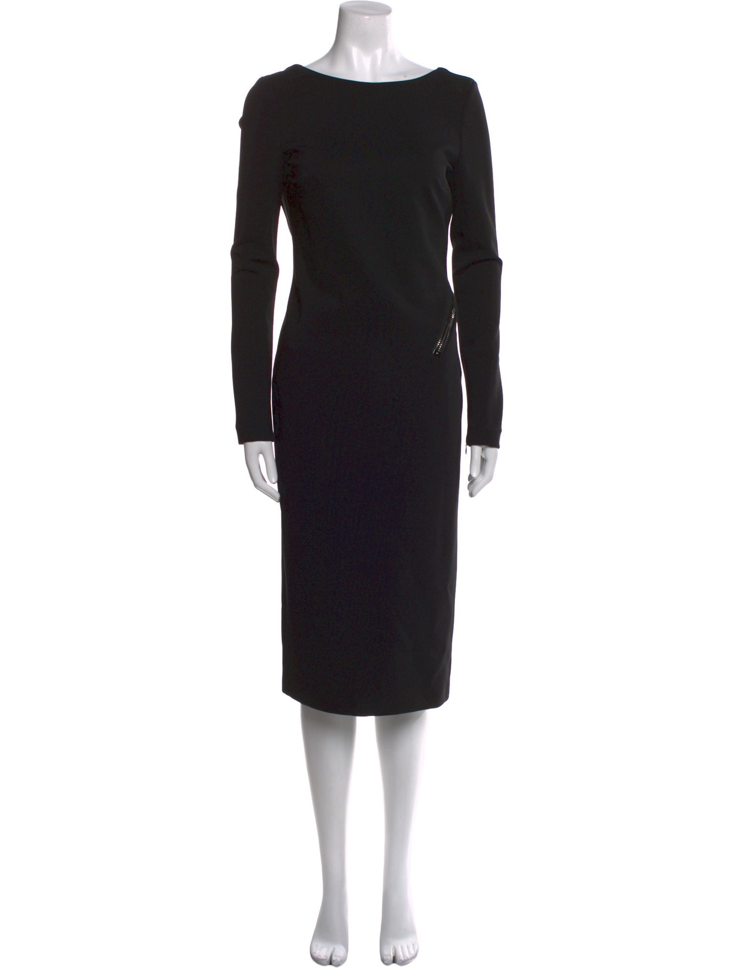 Tom Ford Bateau Neckline Midi Length Dress