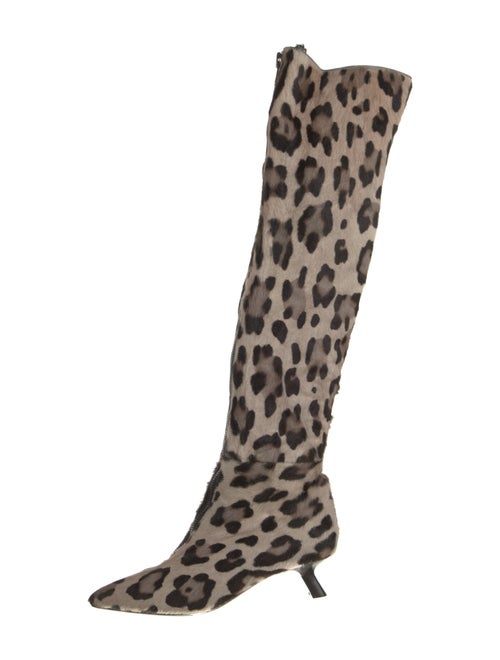 Tom Ford Ponyhair Animal Print Boots