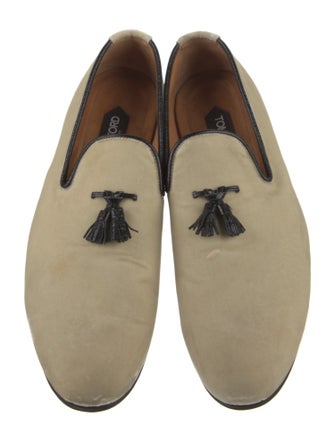 Tom Ford Velvet Tassel Accents Loafers