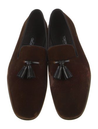 Tom Ford Velvet Tassel Accents Loafers